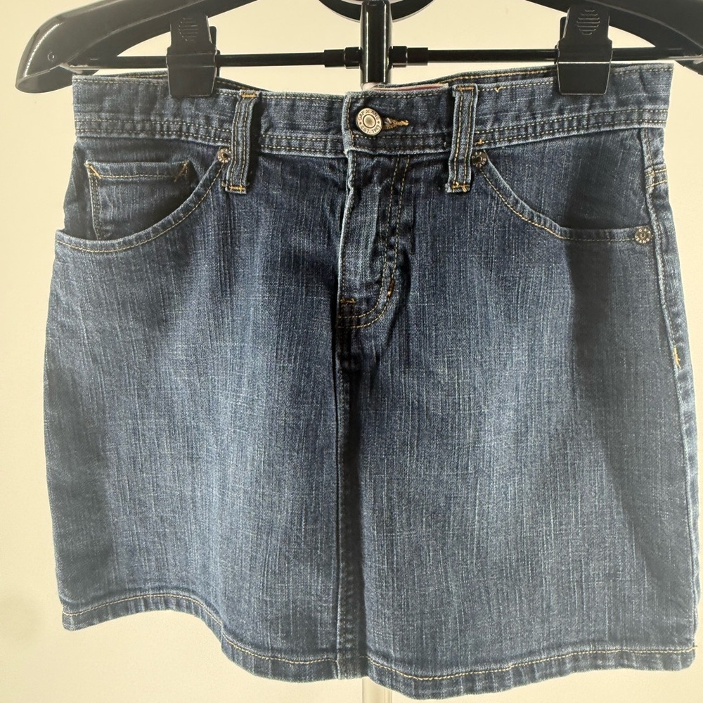 Gap Jeans Denim Blue Jean Mini Skirt Size 4 2008 EUC